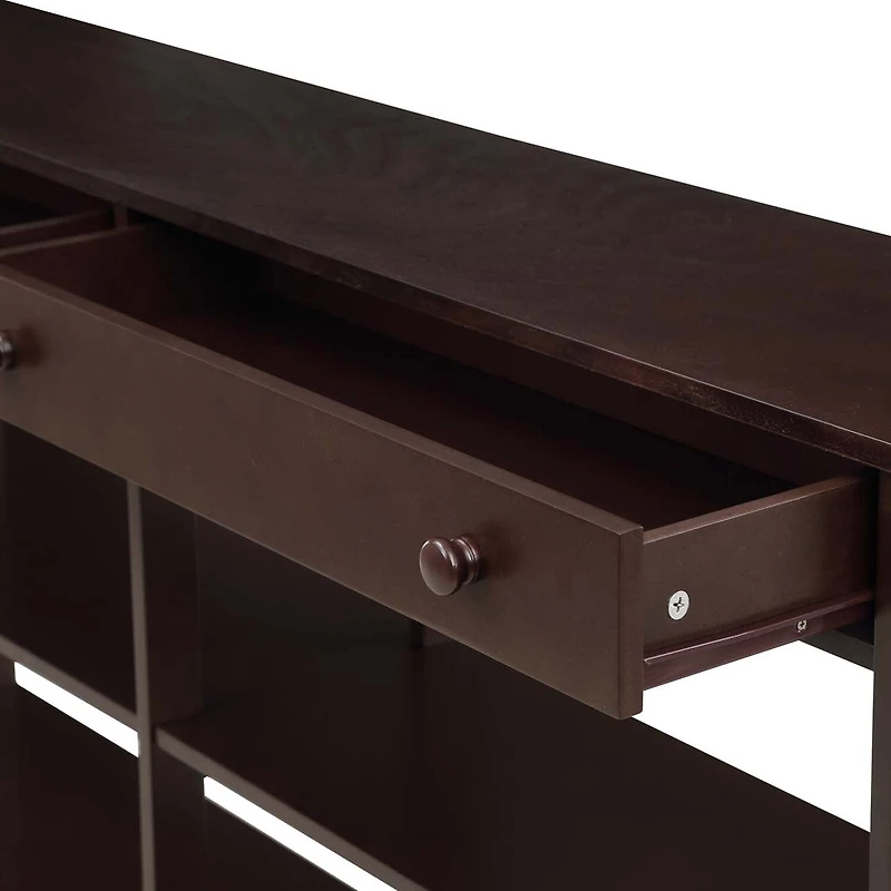 Oxford 2-Drawer Storage Console Table with Shelves