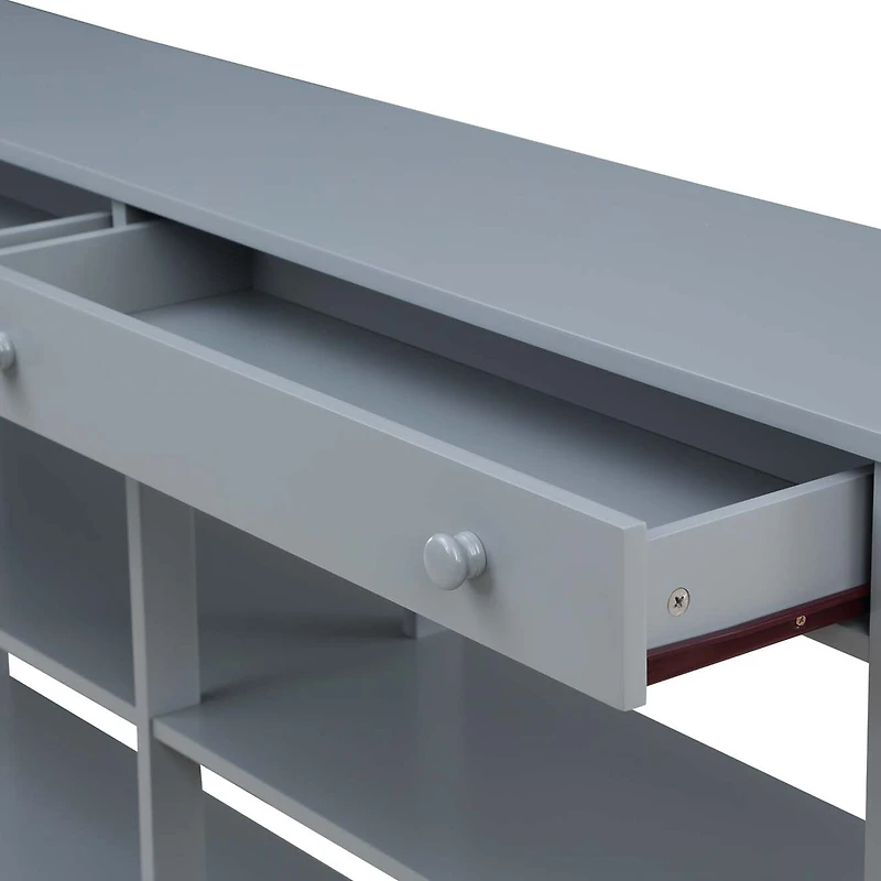 Oxford 2-Drawer Storage Console Table with Shelves