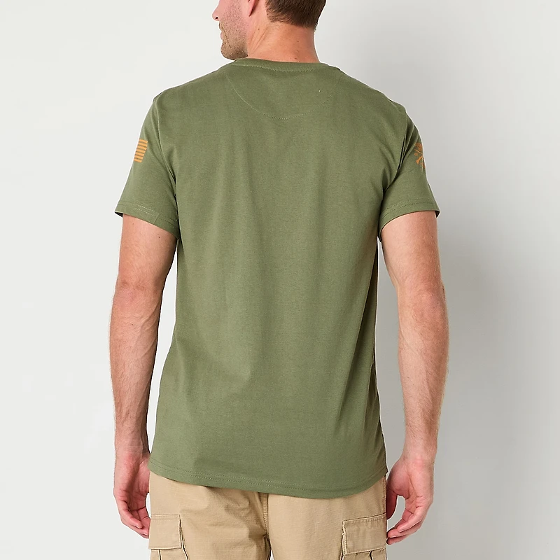 Buckhorn River Mens Round Neck Short Sleeve Regular Fit Graphic T-Shirt