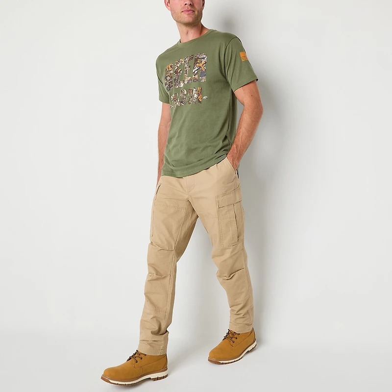 Buckhorn River Mens Round Neck Short Sleeve Regular Fit Graphic T-Shirt