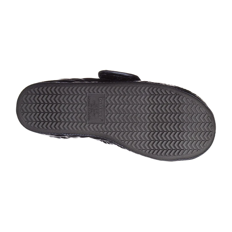 Isotoner Mikaela Nylon Puffer Closedback Womens Memory Foam Slip-On Slippers