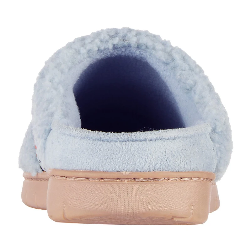 Isotoner Clara Recycled Berber Hoodback Womens Memory Foam Clog Slippers