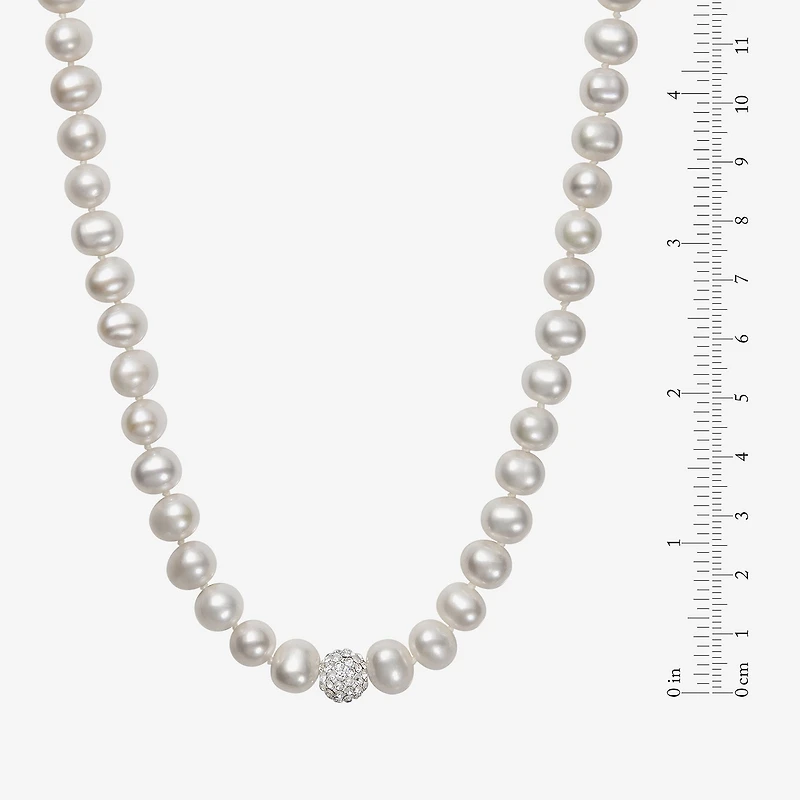 Womens White Cultured Freshwater Pearl Sterling Silver -pc. Jewelry Set