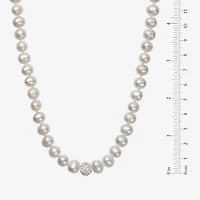 Womens White Cultured Freshwater Pearl Sterling Silver -pc. Jewelry Set