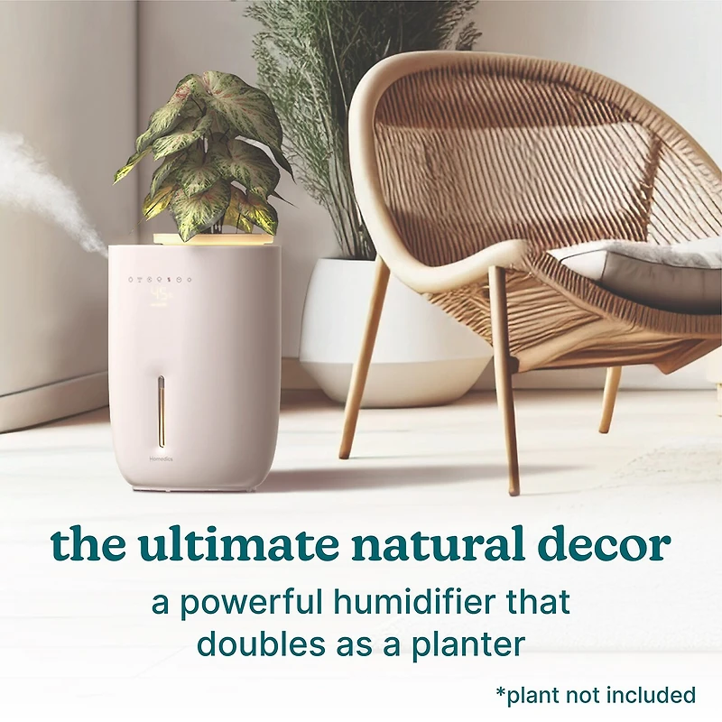 HoMedics Top-Fill Warm + Cool With Planter Humidifier