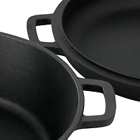 MegaChef Cast Iron 2-In-1 Dutch Oven and Skillet