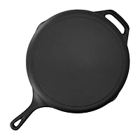 MegaChef Pre-Seasoned Cast Iron 12" Skillet with Lid