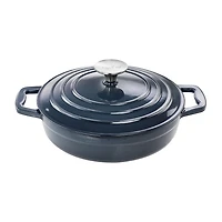 MegaChef Enameled Cast Iron 2-qt. Braising Pan