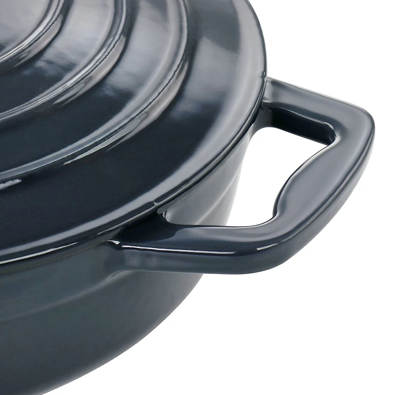 MegaChef Enameled Cast Iron 2-qt. Braising Pan
