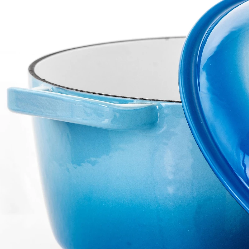 MegaChef Cast Enameled Iron Round 2-pc. Casserole Dish