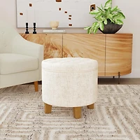 Kinfine Homepop Storage Tufted Lift-Top Ottoman