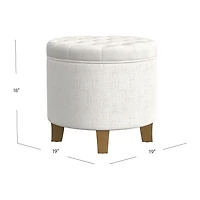 Kinfine Homepop Storage Tufted Lift-Top Ottoman