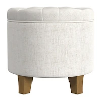 Kinfine Homepop Storage Tufted Lift-Top Ottoman