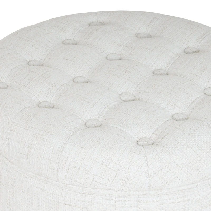 Kinfine Homepop Storage Tufted Lift-Top Ottoman