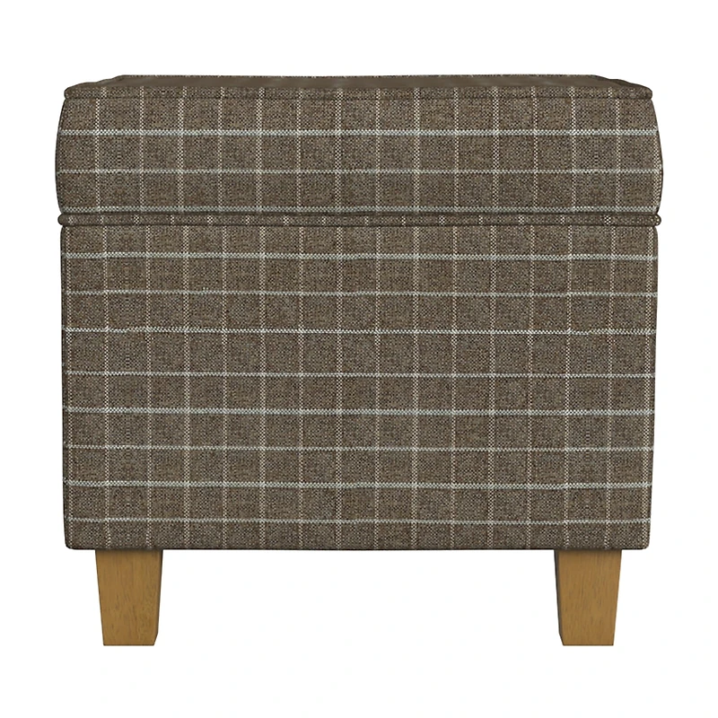 Homepop Storage Lift-Top Upholstered Striped Ottoman