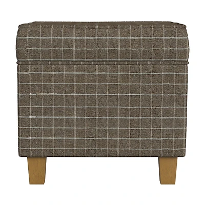 Homepop Storage Lift-Top Upholstered Striped Ottoman