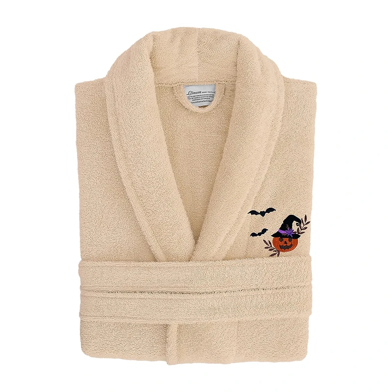 Linum Home Textiles Halloween Terry Bathrobe Unisex Adult Cloth Long Sleeve Length Robe