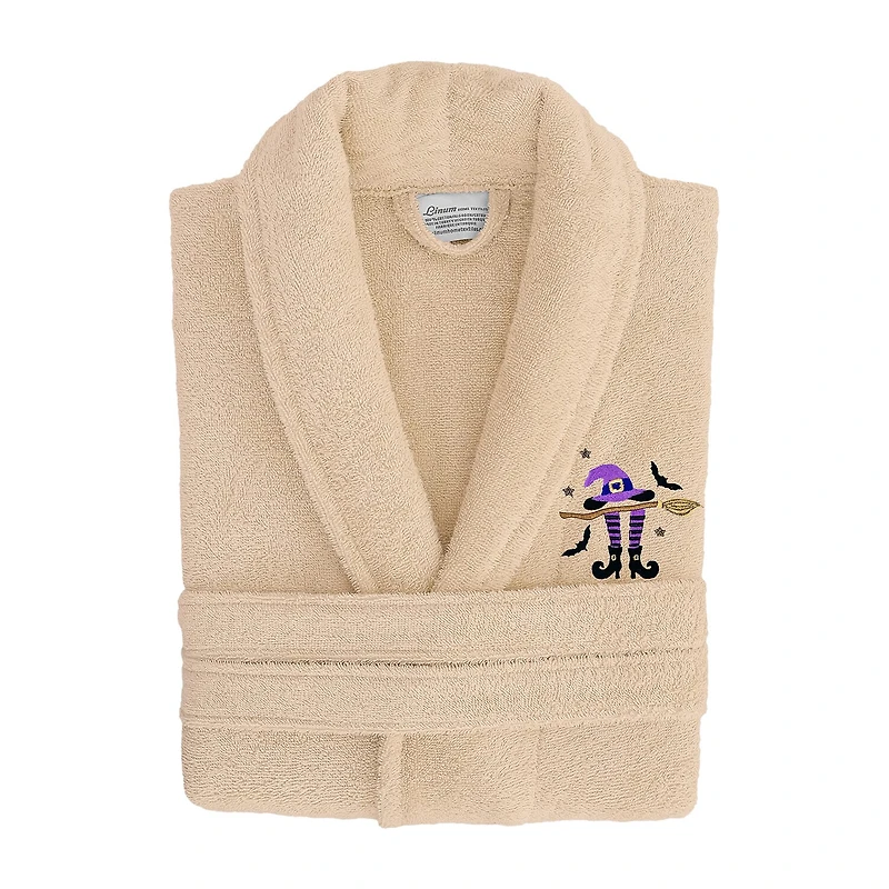 Linum Home Textiles Halloween Terry Bathrobe Unisex Adult Cloth Long Sleeve Length Robe