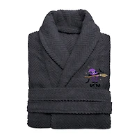 Linum Home Textiles Halloween Herringbone Bathrobe Unisex Adult Long Sleeve Length Robe