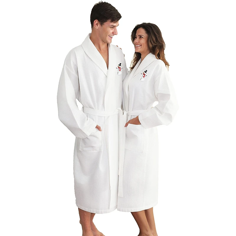 Linum Home Textiles Halloween Waffle Weave Bathrobe Unisex Adult Long Sleeve Length Robe