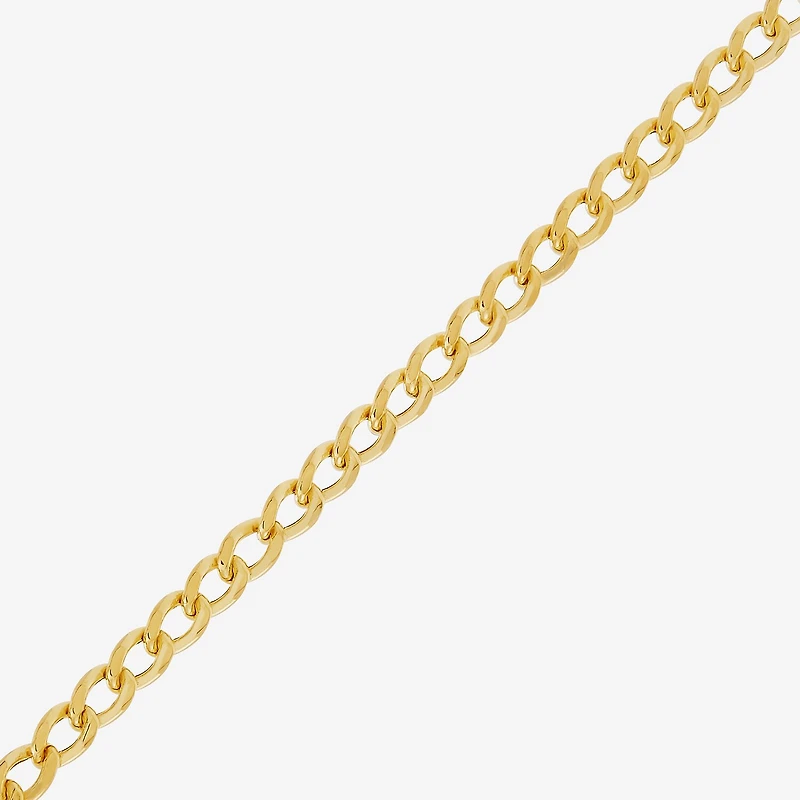 Made in Italy Womens 14K Gold 18 Inch Curb Chain Necklace