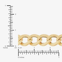Bonded Brilliance Womens 14K Gold Bonded With Sterling Silver 20 Inch Cuban Chain Necklace