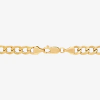 Bonded Brilliance Womens 14K Gold Bonded With Sterling Silver 20 Inch Cuban Chain Necklace