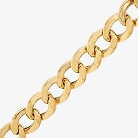 Bonded Brilliance Womens 14K Gold Bonded With Sterling Silver 20 Inch Cuban Chain Necklace