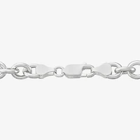 Made in Italy Womens Sterling Silver 7.5 Inch Hollow Rolo Chain Bracelet
