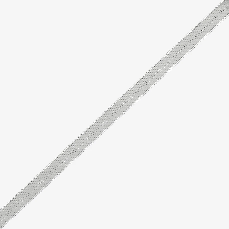 Made in Italy Womens Sterling Silver 18 Inch Herringbone Chain Necklace