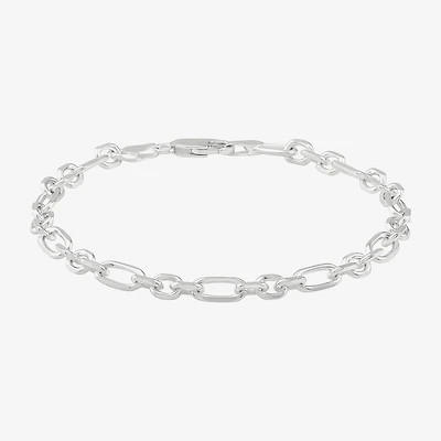 Made in Italy Womens Sterling Silver 7.5 Inch Solid Rolo Chain Bracelet