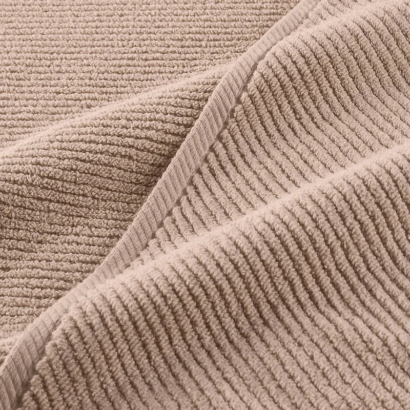 Madison Park Diagonal Ribbed 500gsm Cotton Zero Twist 4-pc. Bath Towel Set