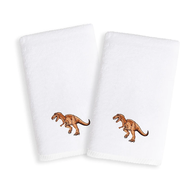 Linum Home Textiles Dinosaur 2-pc. Embellished Hand Towel