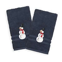 Linum Home Textiles Snowman 2-pc. Embellished Hand Towel