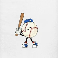 Linum Home Textiles Baseball Player 2-pc. Embellished Hand Towel