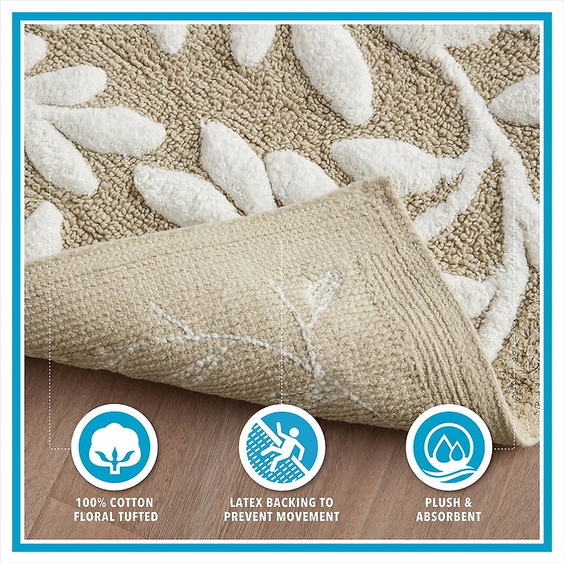 Madison Park Belle Cotton Tufted Bath Rug