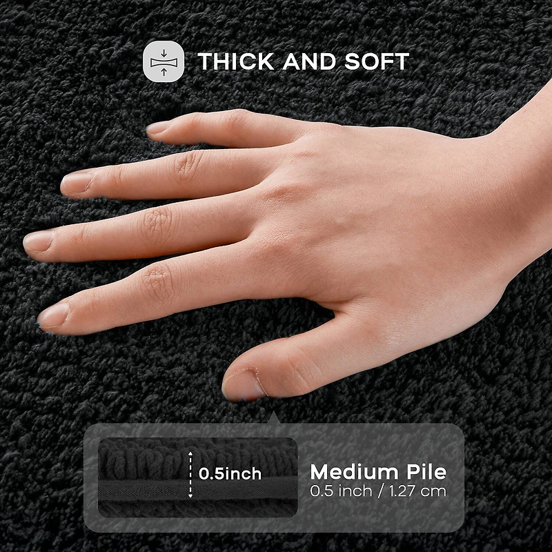 Madison Park Signature Splendor 100% Cotton Tufted 3000 Gsm Reversible Bath Rug