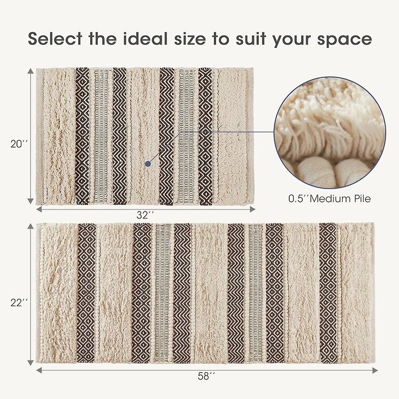 INK+IVY Imani Bath Rug