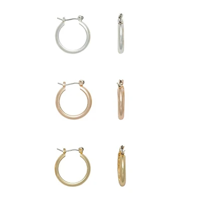 Mixit Womens Hypoallergenic 3 Pair Earring Set