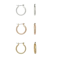 Mixit Womens Hypoallergenic 3 Pair Earring Set