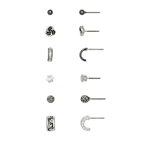 Mixit Womens Hypoallergenic 6 Pair Earring Set