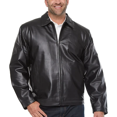 Vintage Leather Mens Big Midweight Jacket