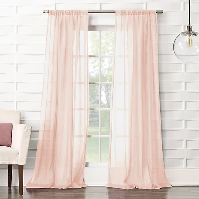 Lichtenberg Lola Rod Pocket Sheer Single Curtain Panel