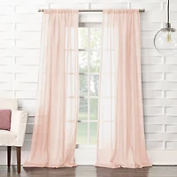 Lichtenberg Lola Rod Pocket Sheer Single Curtain Panel