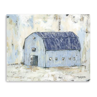Lumaprints Blue Barnyard Giclee Canvas Art