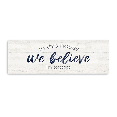 Lumaprints Bathroom Humor Panel V-Believe Giclee Canvas Art