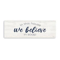 Lumaprints Bathroom Humor Panel V-Believe Giclee Canvas Art