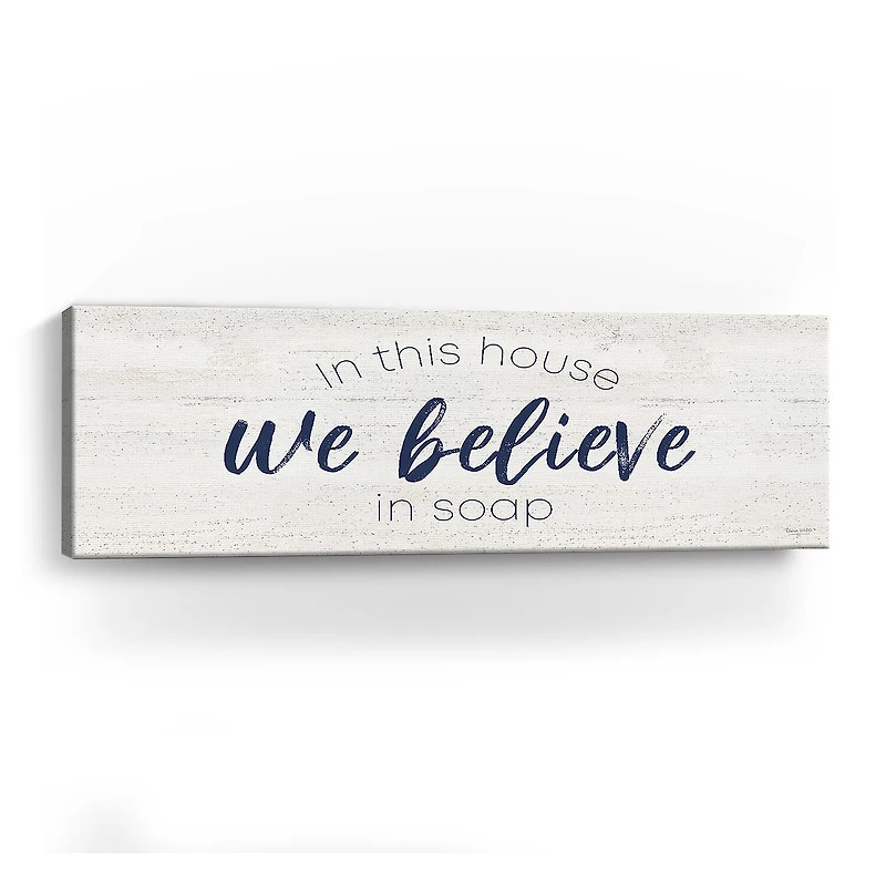 Lumaprints Bathroom Humor Panel V-Believe Giclee Canvas Art
