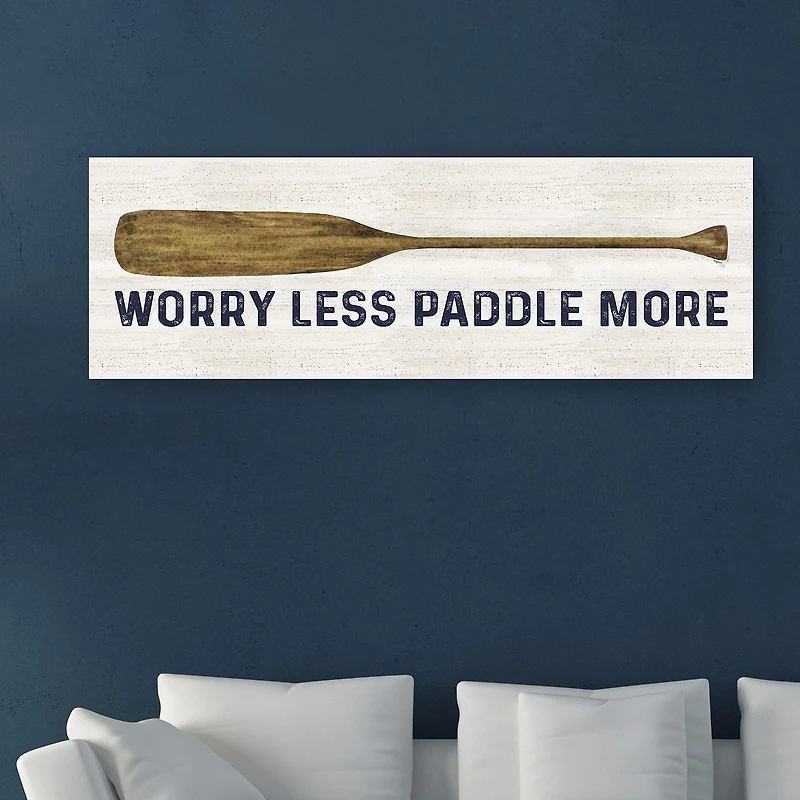 Lumaprints Less Talk More Fishing Panel I-Paddle More Giclee Canvas Art