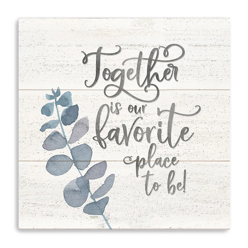 Lumaprints Natural Inspiration Blue I-Together Giclee Canvas Art